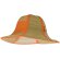 sombrero plegable con detalles para serigrafiar personalizado naranja