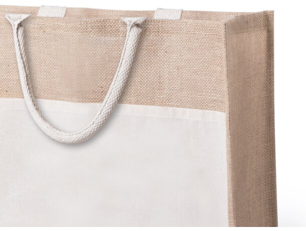Bolsa Cekon de yute c¡on asa corta personalizada