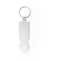 Llaveros monedas carros de aluminio reciclado para supermercado