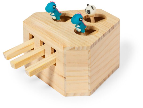 Juego interactivo de madera con palancas para mascotas Kesel detalle 2
