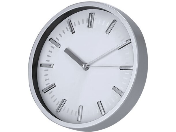 Reloj de pared Houser con estructura de aluminio y vidrio detalle 1