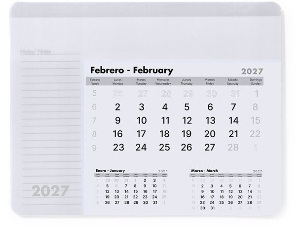 Alfombrilla calendario Rendux con impresión sobre superficie PVC detalle 5