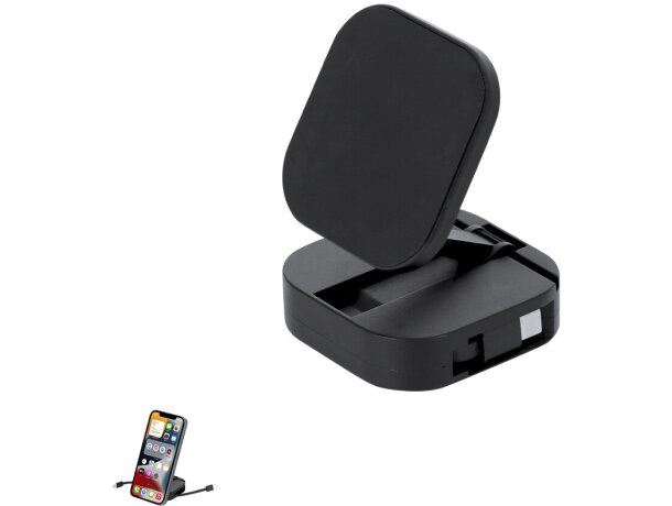 Cable cargador soporte magnético Witan USB-C retráctil detalle 1