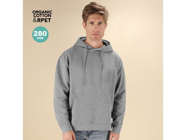 Sudadera con capucha Dretius de algodón orgánico y poliéster detalle 1