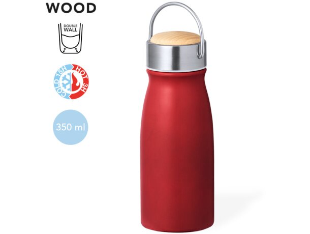 Botellas de acero inoxidable grabada con tapon a rosca 350ml Barns detalle 1