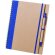 Libreta de cartón ecológico con goma azul