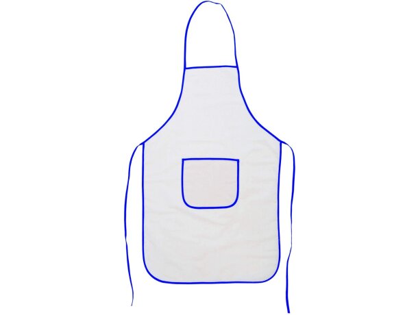 Delantal de algodón barato azul