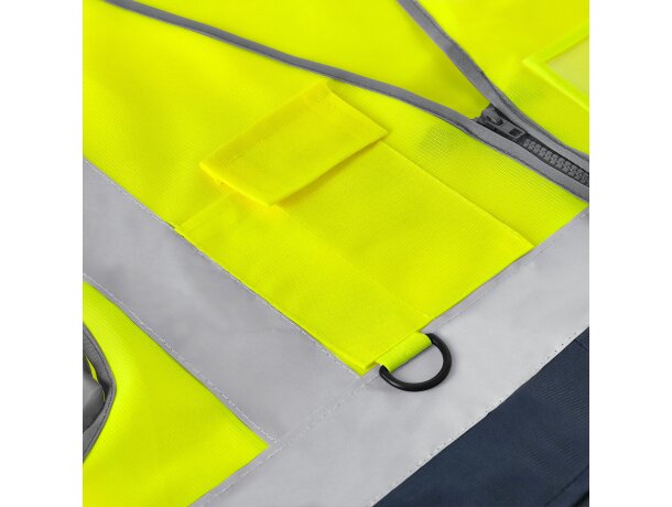 Chaleco reflectante Ledger homologado con bandas reflectantes detalle 2