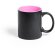 Taza Bafy cerámica negro y color rosa