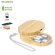 Set de cargadores con cable usb bambú Eliot detalle 1