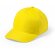 Gorra básica de algodón en 5 paneles amarilla personalizado