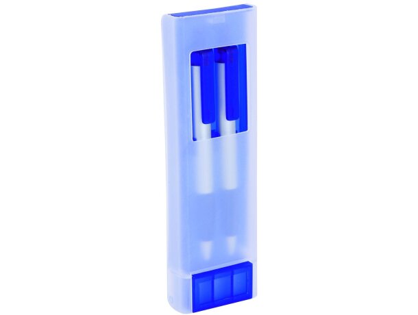 Estuche transparente de bolígrafo y portaminas