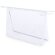 Neceser transparente con bordes de color Blanco