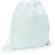 Mochila con cordones y esquinas reforzadas blanca