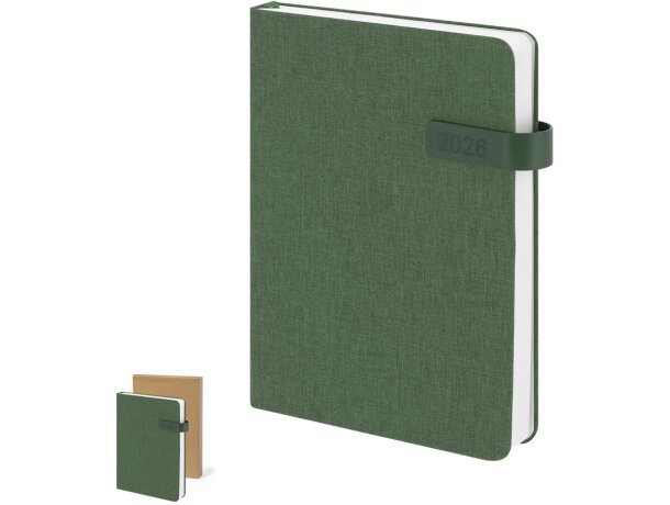 Agenda Mylok en poliéster RPET reciclado con cierre magnético detalle 1