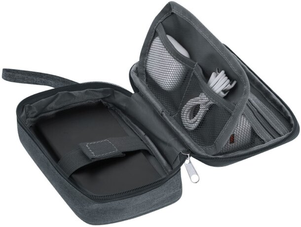 Estuche organizador Zimmer en poliéster RPET con cremallera detalle 4