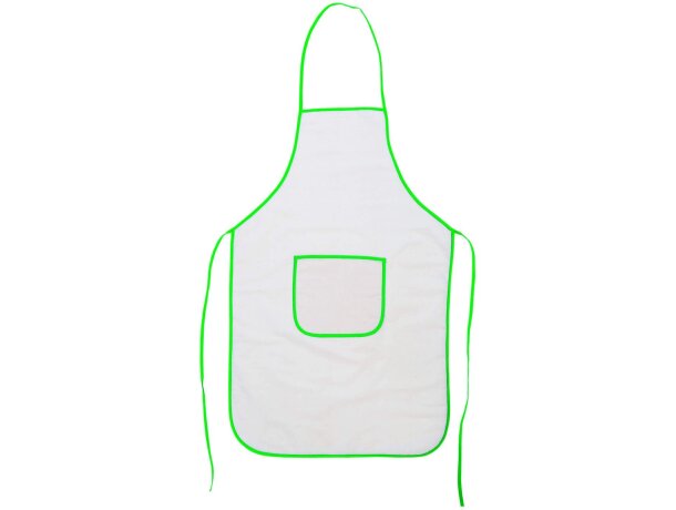 Delantal de algodón verde