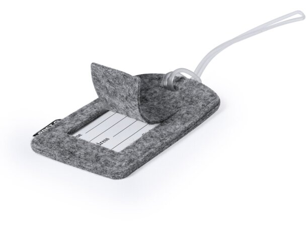 Etiqueta para maletas con cinta flexible de fieltro rPET Filip detalle 4