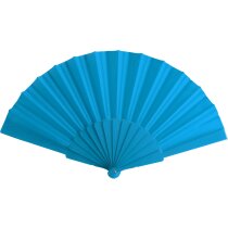 Abanico de tela con varillas de plástico