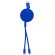 Cable cargador con logotipo de colores aluminio reciclado Freud Azul