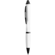 Bolígrafo puntero con cuerpo a color personalizado blanco