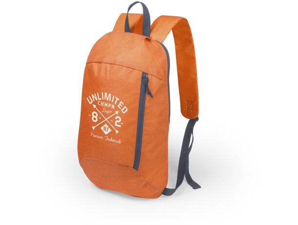 Mochila Decath personalizada naranja