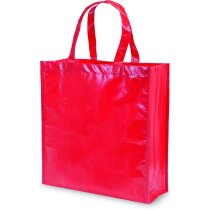 Bolsa de no tejido laminado con asas cortas Bolsa de no tejido laminado con asas cortas
