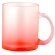 Taza de cristal acabado mate 350ml Osaka Rojo