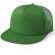 Gorra de poliéster con visera plana personalizada verde