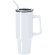 Taza térmica Lansin de acero inoxidable con asa ergonómica 1200ml Blanco
