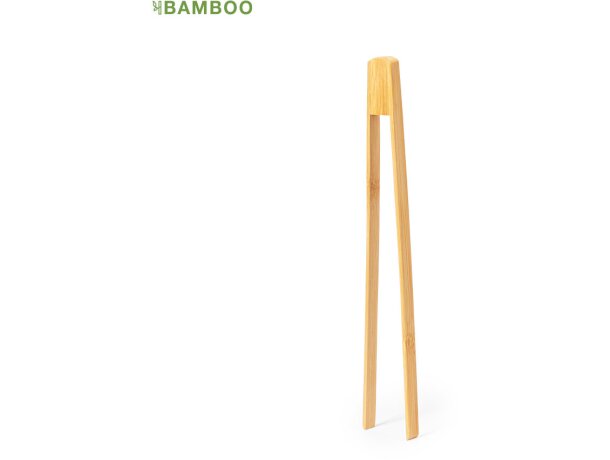 Pinza para cocinar de bambú para alimentos detalle 1