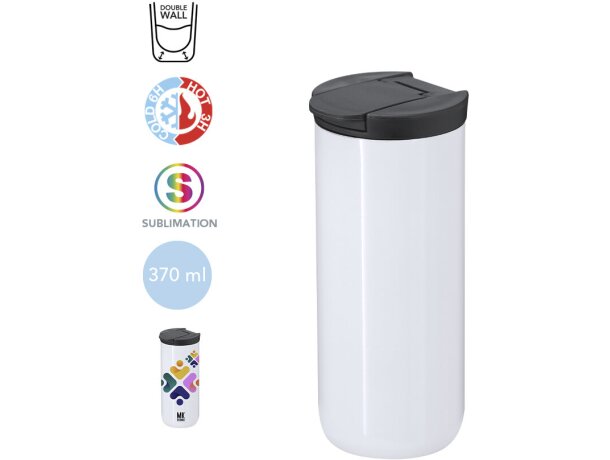 Vaso térmico Lyrena acero inoxidable 370ml sublimación detalle 1