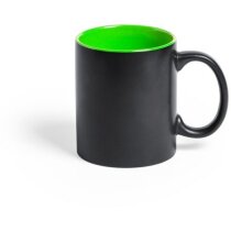 Taza Bafy cerámica negra personalizada interior