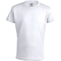 Camiseta infantil algodón ring spun YC150 blanca 150g clásica