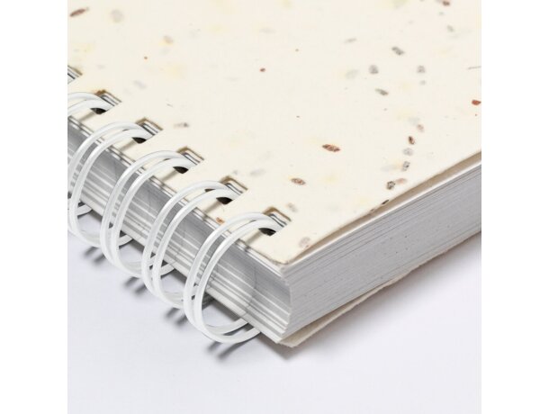Cuadernos promocionales con semillas bitar papel plantable y tapas blandas detalle 5