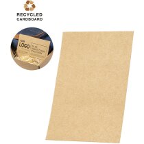 Tarjeta Kotix cartón reciclado kraft networking