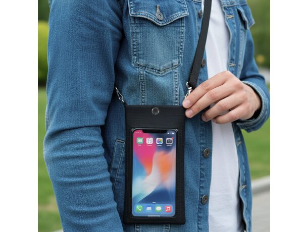 Portatodo Hunar con pantalla táctil y cierre de botón detalle 5