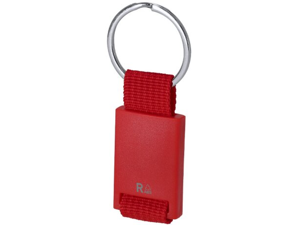 Llavero Nemoly de ABS reciclado con cinta de poliéster detalle 1