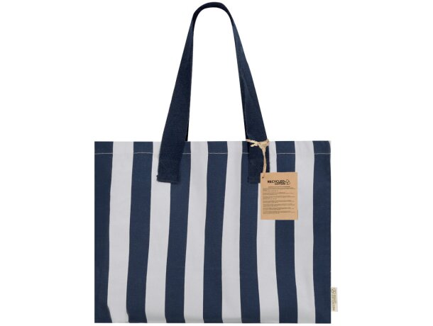 Bolsa algodón reciclado Marylis con asas reforzadas detalle 2