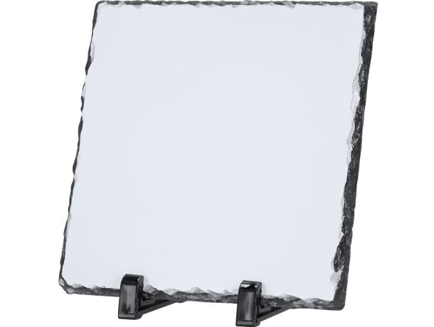 Placa de pizarra Heysi para sublimación 19x19 con soporte detalle 2