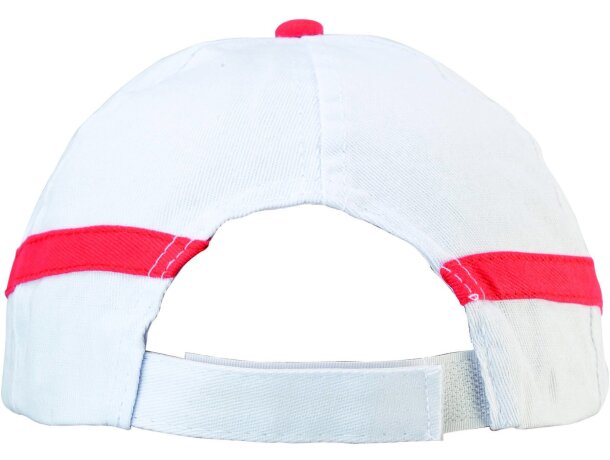 Gorra con acabados combinados de algodón