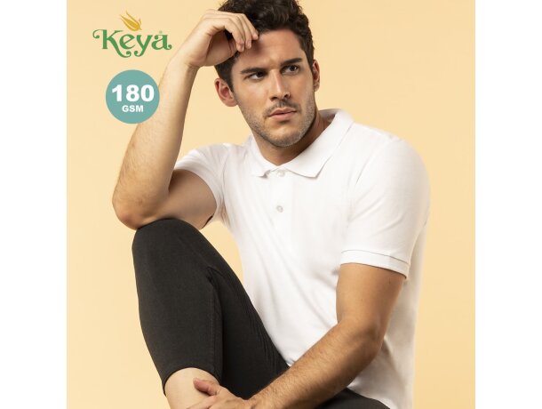 Polo Adulto Blanco "keya" Mps180 barato