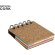 Bloc notas Terny corcho natural con 200 adhesivos colores detalle 1