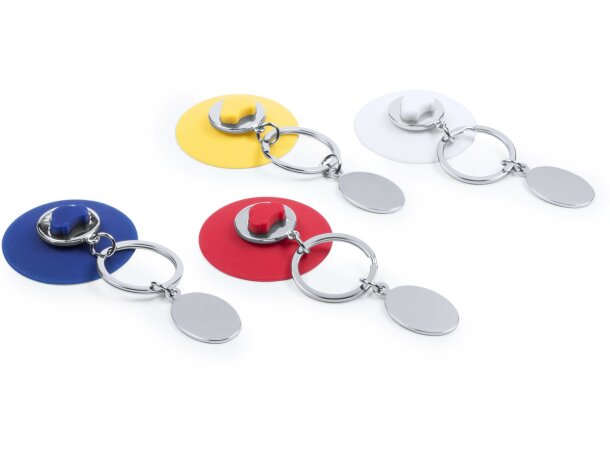 Llavero de colores de metal y silicona merchandising