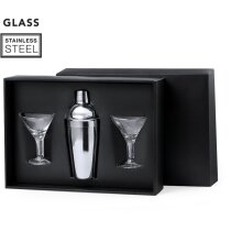 Set cóctel Cefiro con coctelera y copas cristal