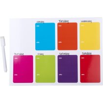 Imán de nevera de colores con rotulador