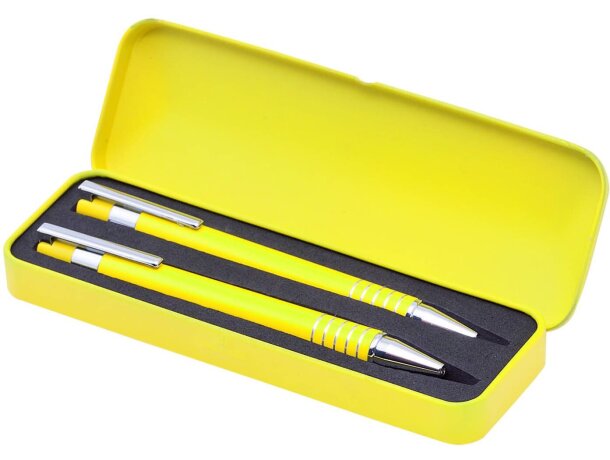 Estuche de bolígrafo y portaminas blanco barato