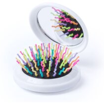 Cepillo plegable multicolor con espejo Cepillo plegable multicolor con espejo
