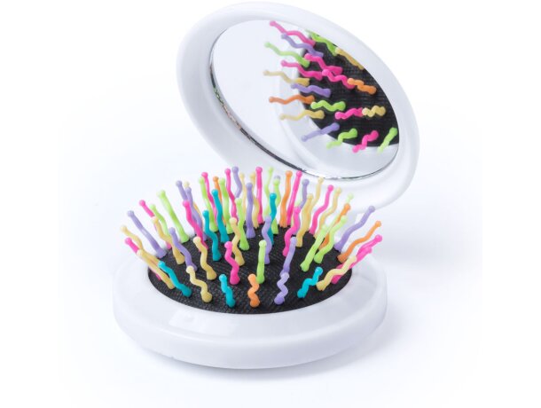 Cepillo plegable multicolor con espejo Cepillo plegable multicolor con espejo