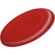 Frisbee de plástico rojo